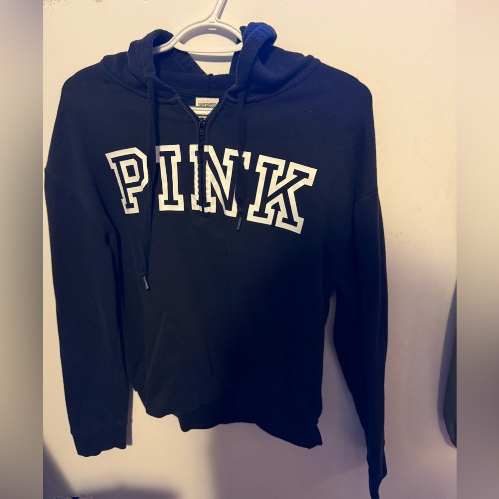 PINK Victoria's Secret Black Sweater Casual Cotton Blend
